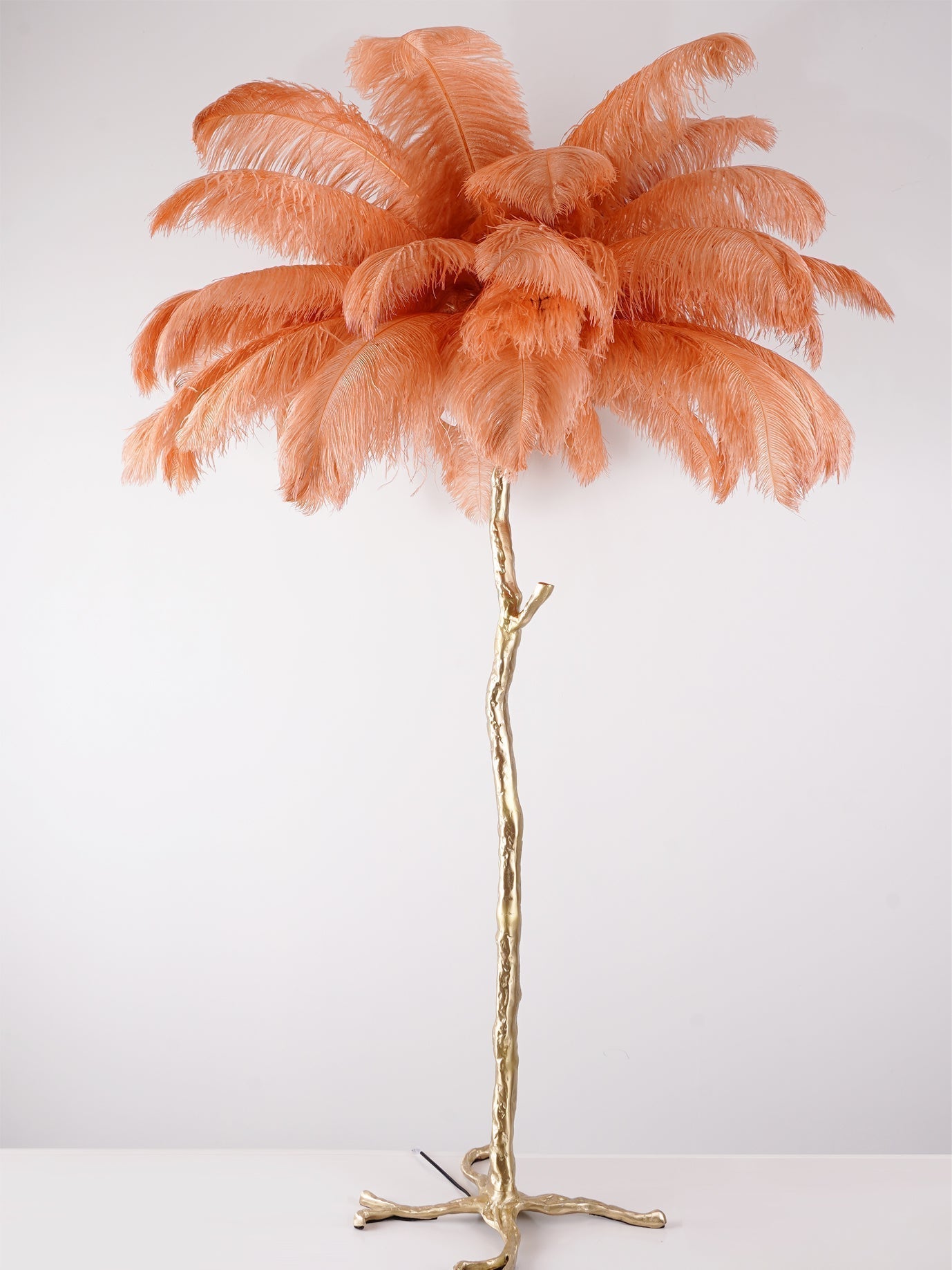 Fero Ostrich Feather Floor Lamp