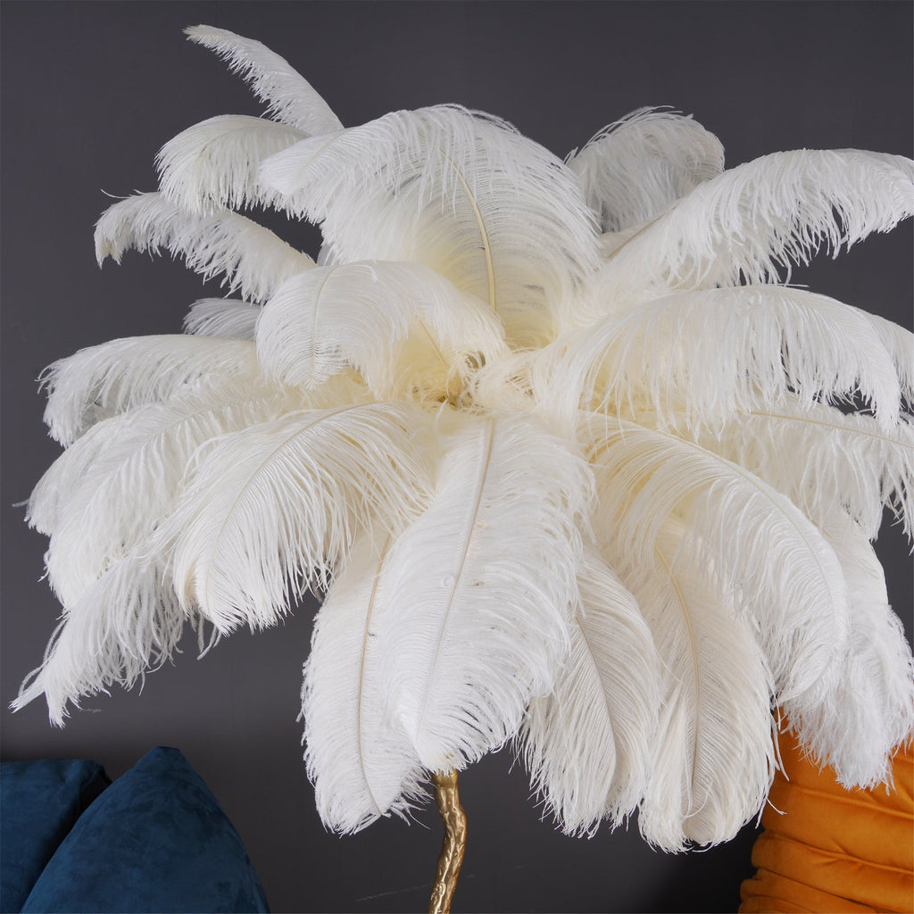 Fero Ostrich Feather Floor Lamp