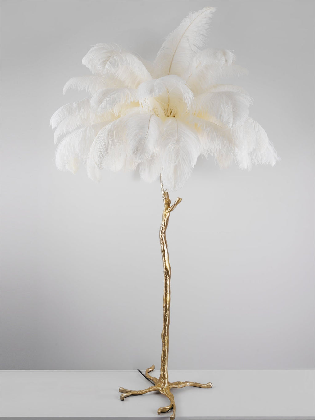Fero Ostrich Feather Floor Lamp