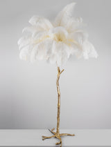 Fero Ostrich Feather Floor Lamp