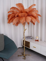 Fero Ostrich Feather Floor Lamp