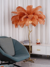 Fero Ostrich Feather Floor Lamp