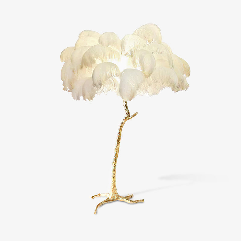 Fero Ostrich Feather Floor Lamp