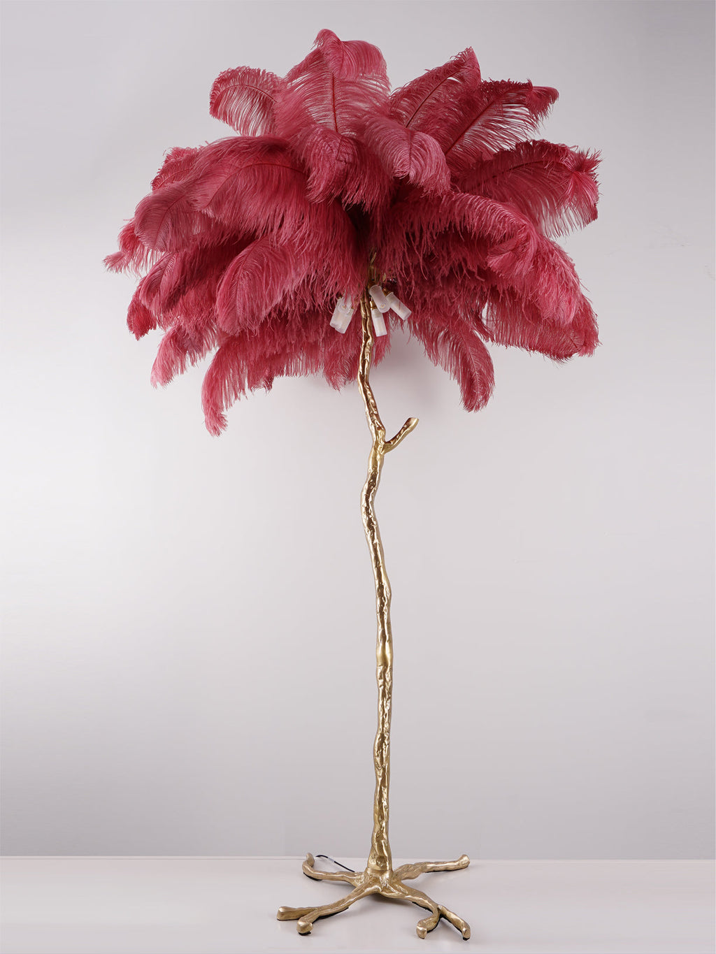 Fero Ostrich Feather Floor Lamp