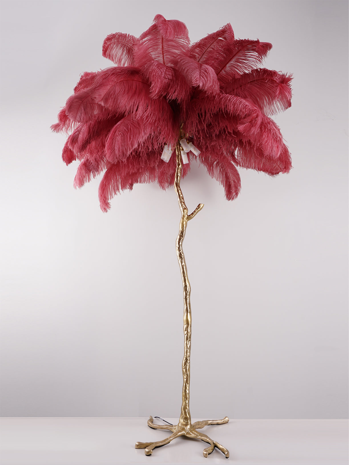 Fero Ostrich Feather Floor Lamp
