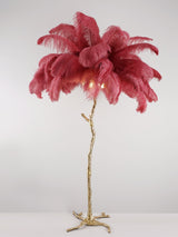 Fero Ostrich Feather Floor Lamp