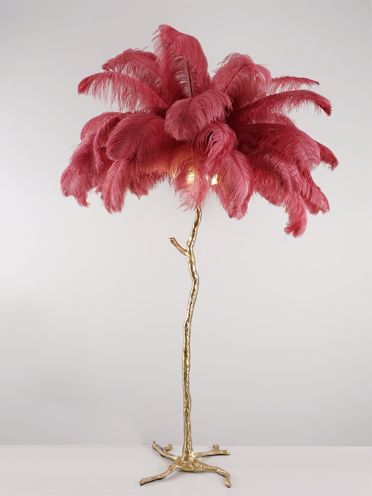 Fero Ostrich Feather Floor Lamp
