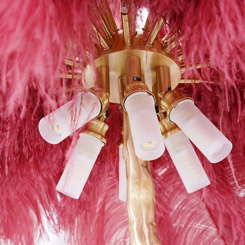 Fero Ostrich Feather Floor Lamp