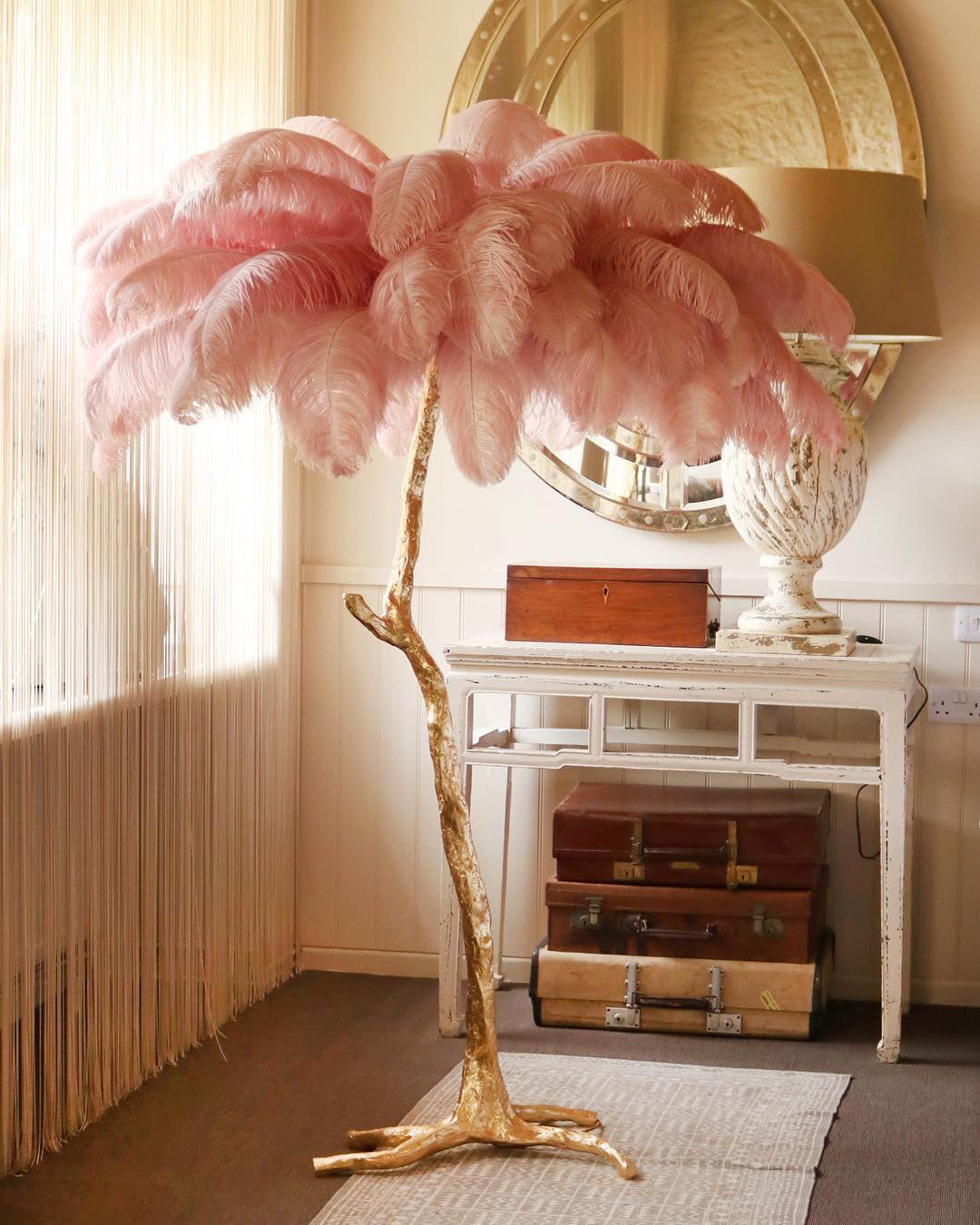 Fero Ostrich Feather Floor Lamp