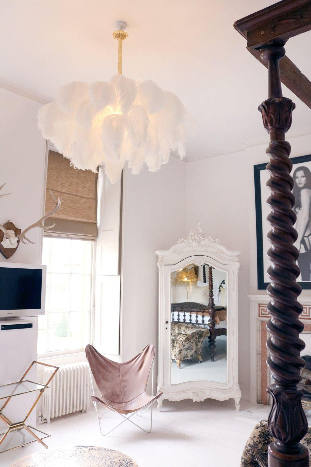 Fero Ostrich Feather Chandelier