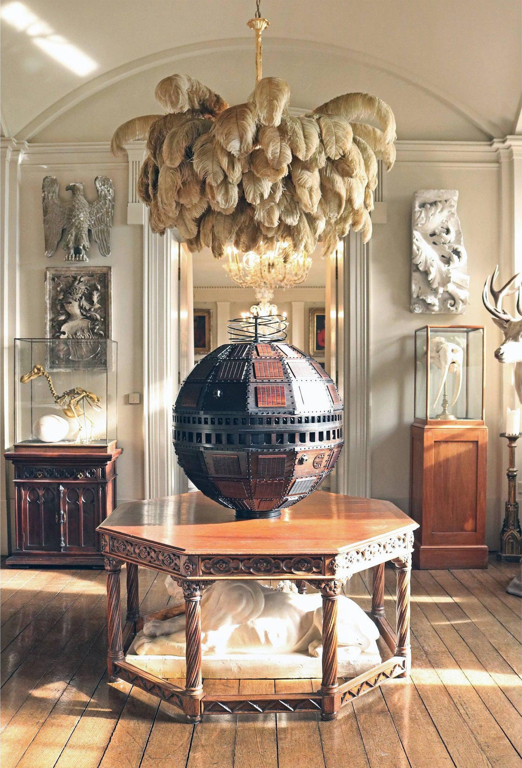 Fero Ostrich Feather Chandelier