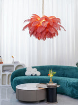 Fero Ostrich Feather Chandelier