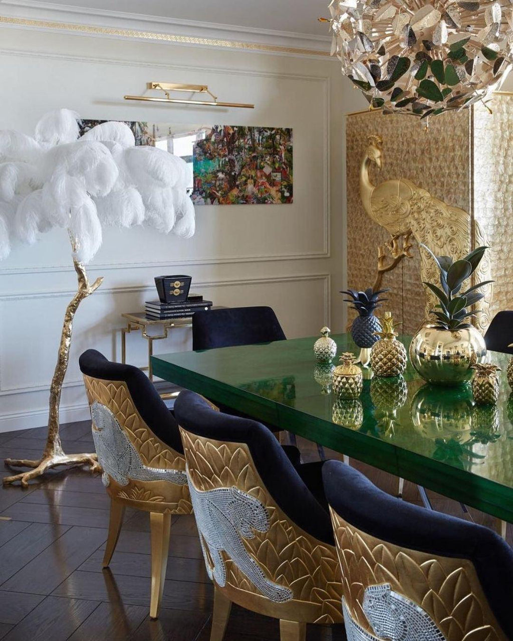 Fero Ostrich Feather Floor Lamp