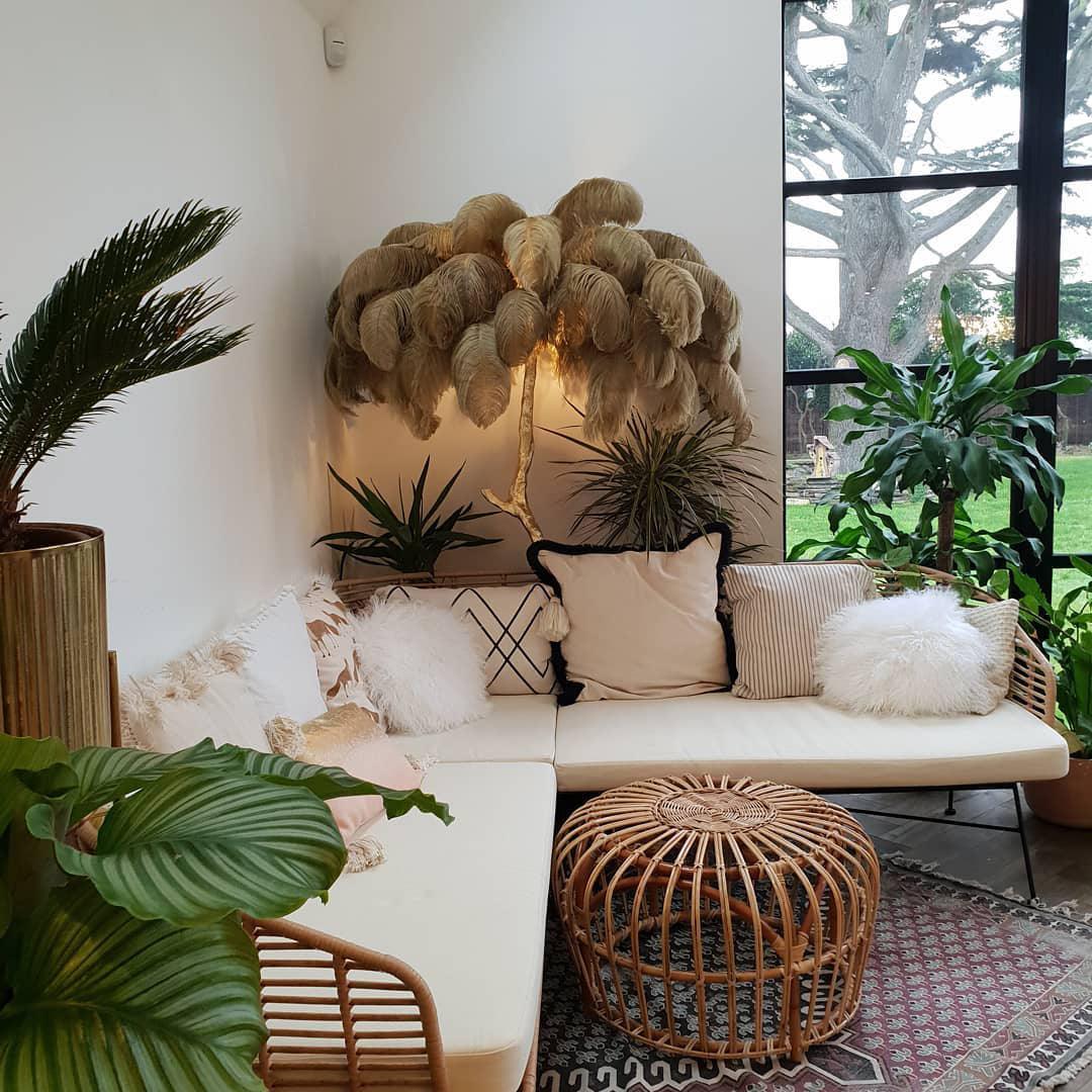 Fero Ostrich Feather Floor Lamp