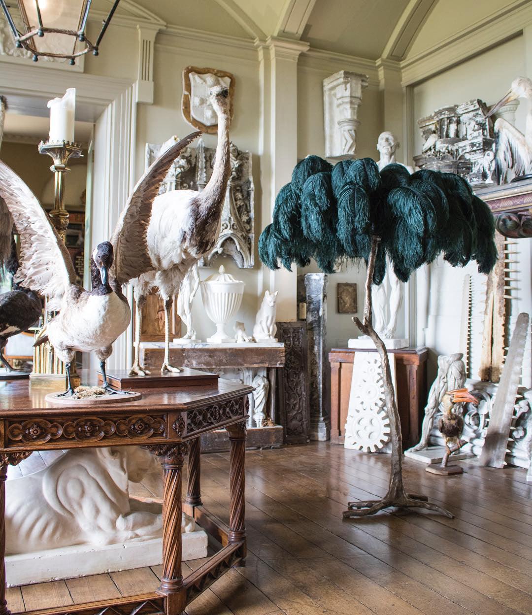 Fero Ostrich Feather Floor Lamp