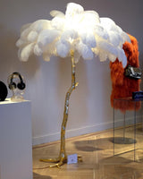 Fero Ostrich Feather Floor Lamp
