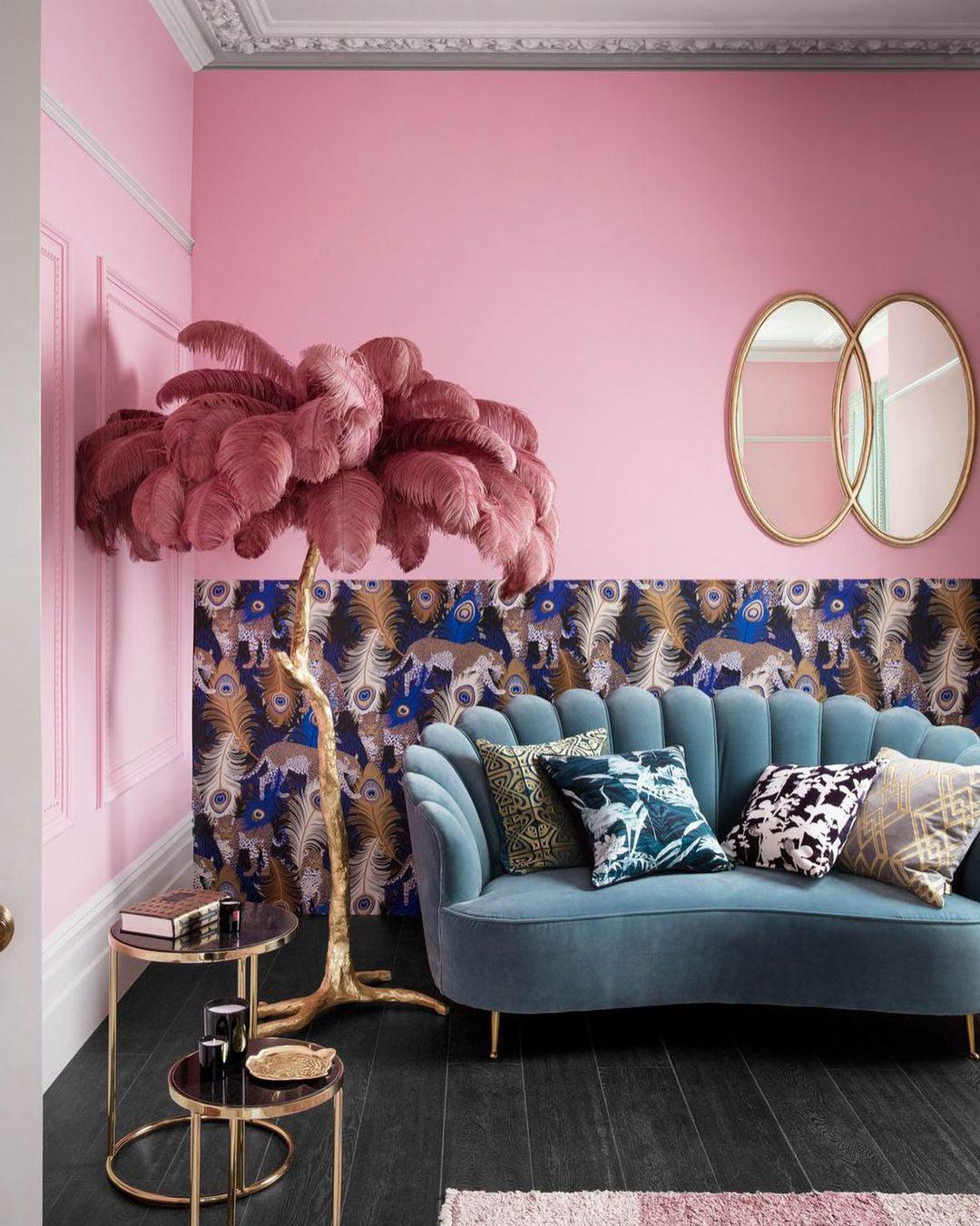 Fero Ostrich Feather Floor Lamp