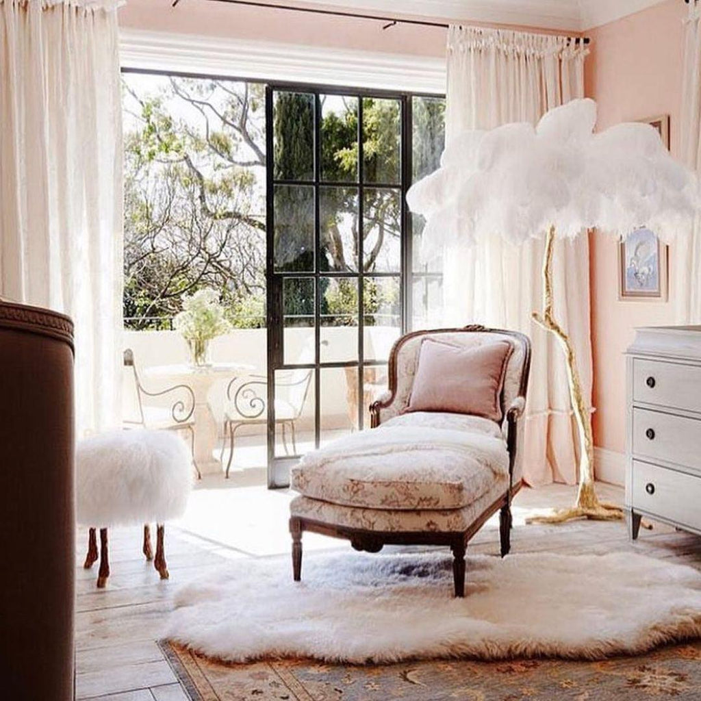 Fero Ostrich Feather Floor Lamp