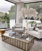 Fero Ostrich Feather Floor Lamp