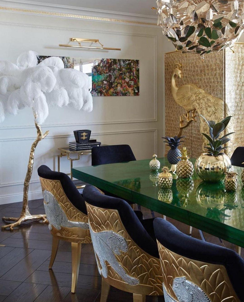 Fero Ostrich Feather Floor Lamp