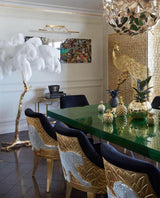 Fero Ostrich Feather Floor Lamp
