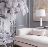 Fero Ostrich Feather Floor Lamp