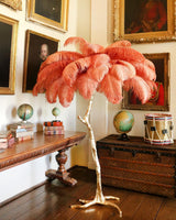 Fero Ostrich Feather Floor Lamp