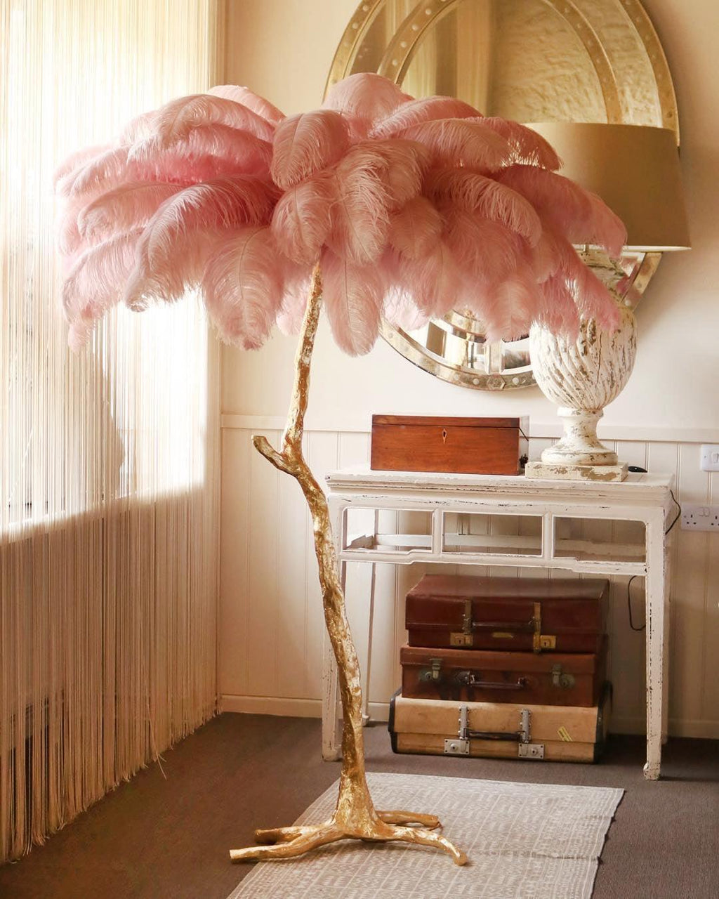 Fero Ostrich Feather Floor Lamp