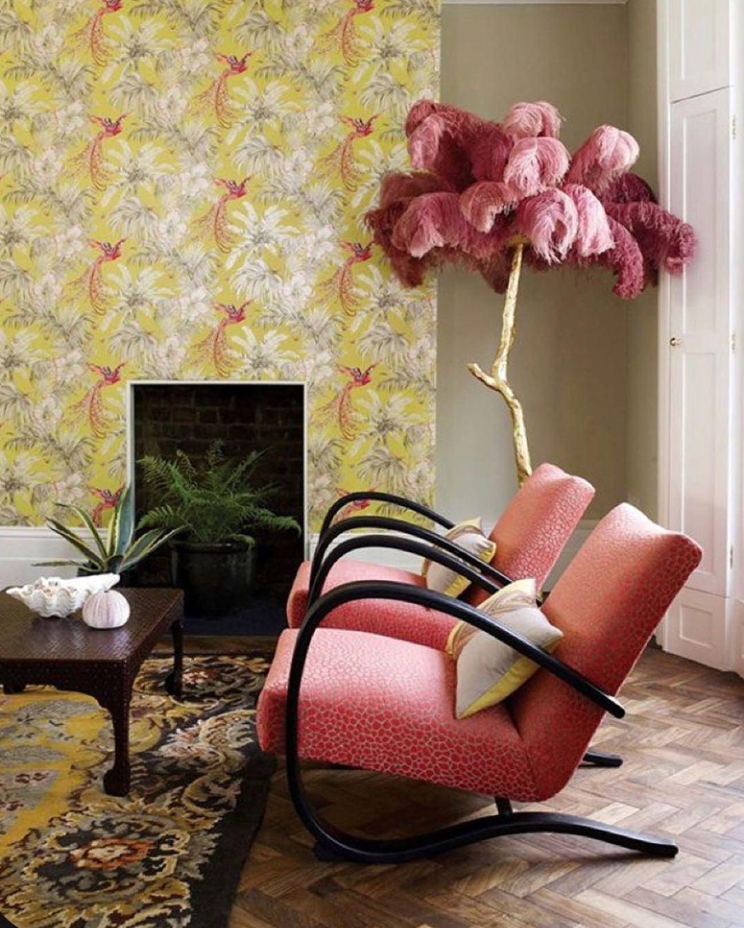 Fero Ostrich Feather Floor Lamp