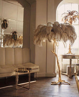 Fero Ostrich Feather Floor Lamp