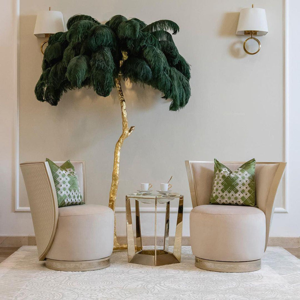 Fero Ostrich Feather Floor Lamp