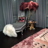 Fero Ostrich Feather Floor Lamp