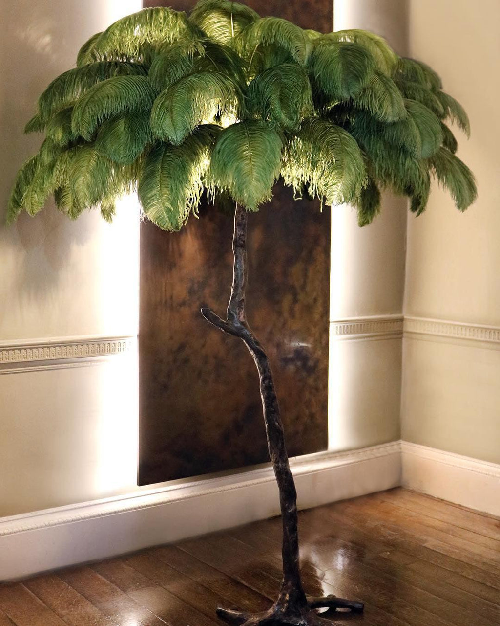 Fero Ostrich Feather Floor Lamp
