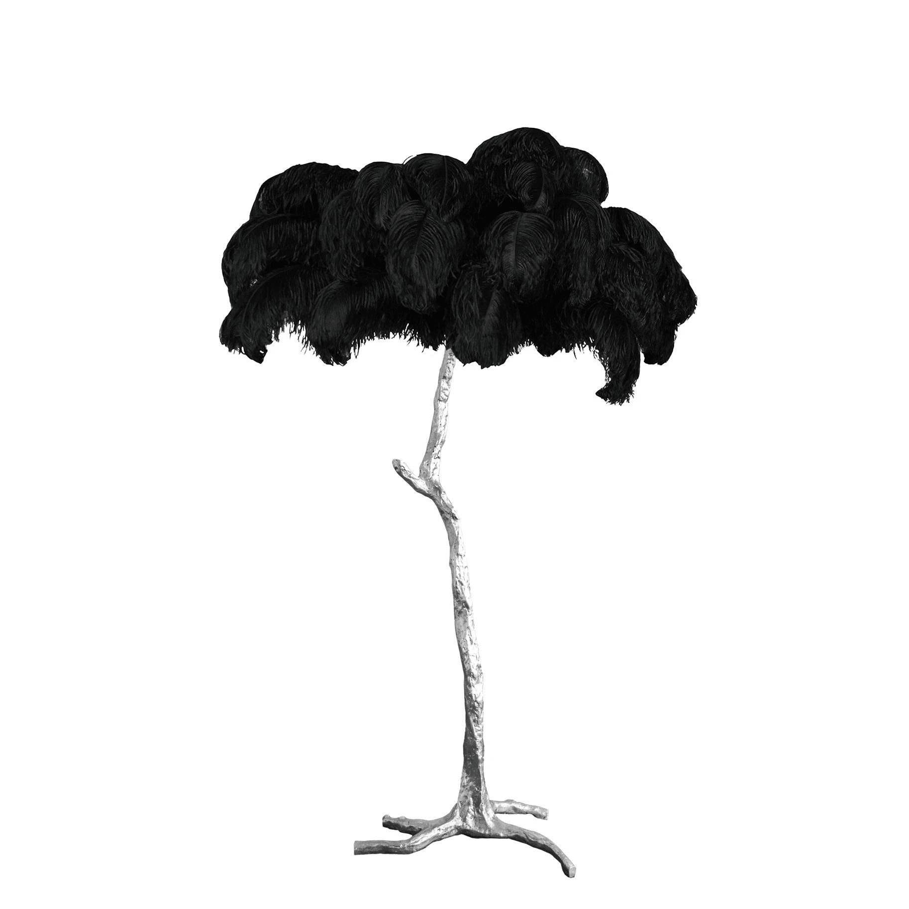 Fero Ostrich Feather Floor Lamp