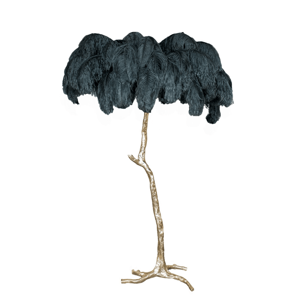 Fero Ostrich Feather Floor Lamp