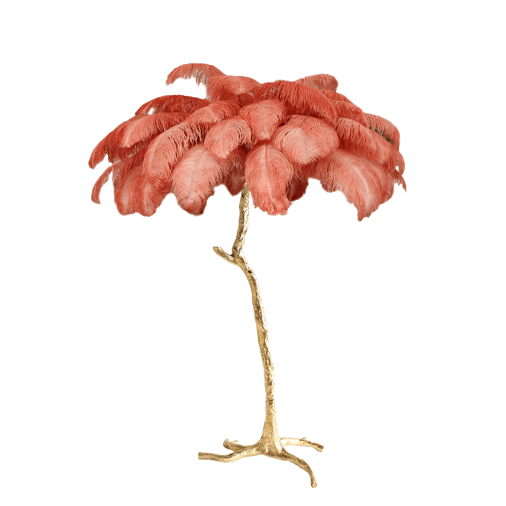Fero Ostrich Feather Floor Lamp