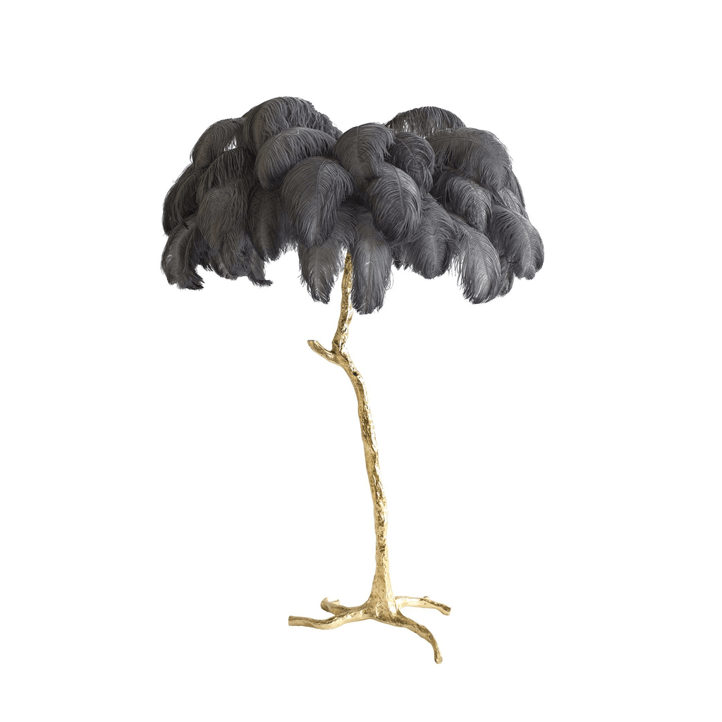 Fero Ostrich Feather Floor Lamp