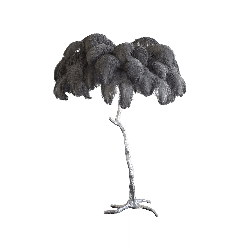Fero Ostrich Feather Floor Lamp
