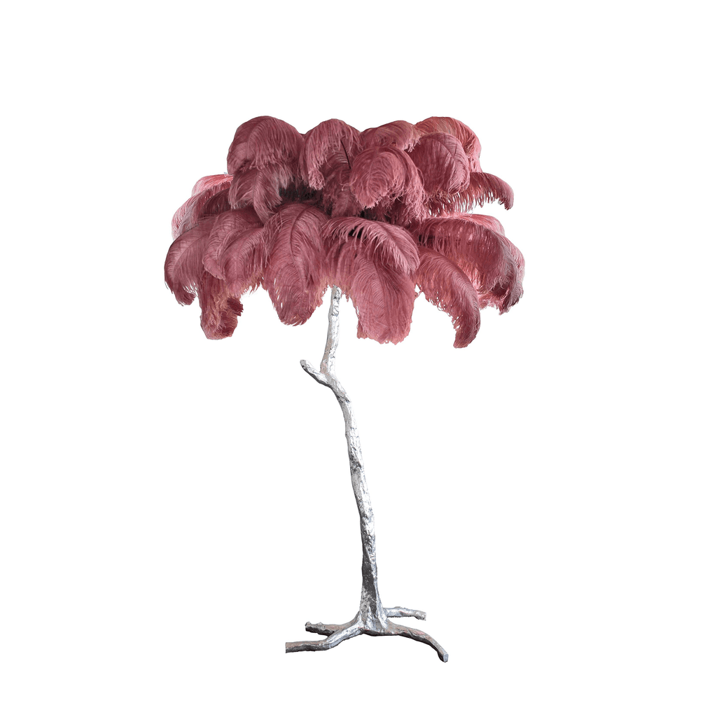 Fero Ostrich Feather Floor Lamp
