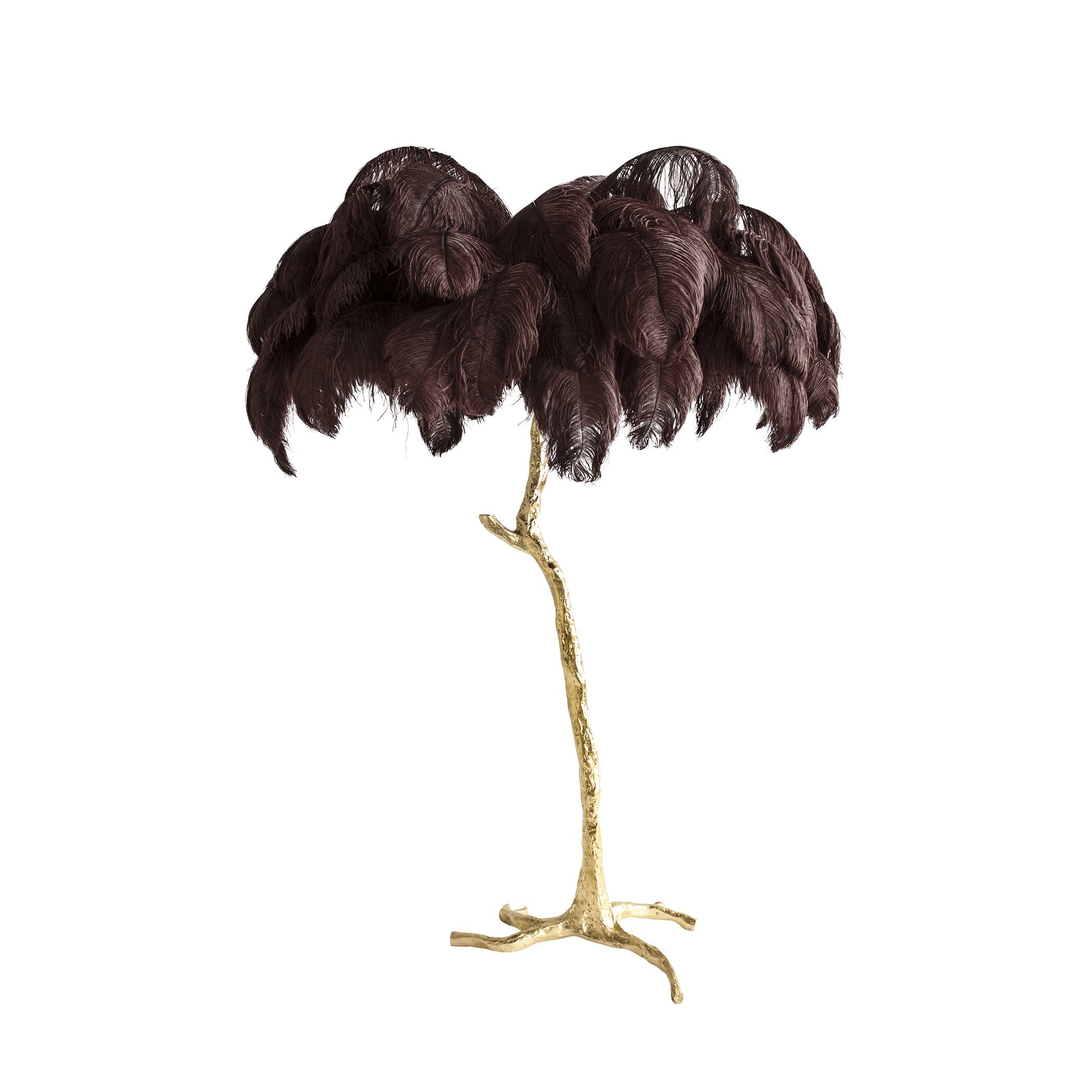 Fero Ostrich Feather Floor Lamp