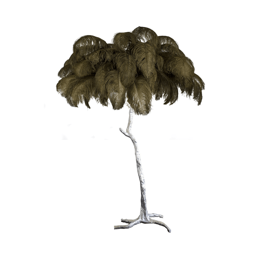 Fero Ostrich Feather Floor Lamp