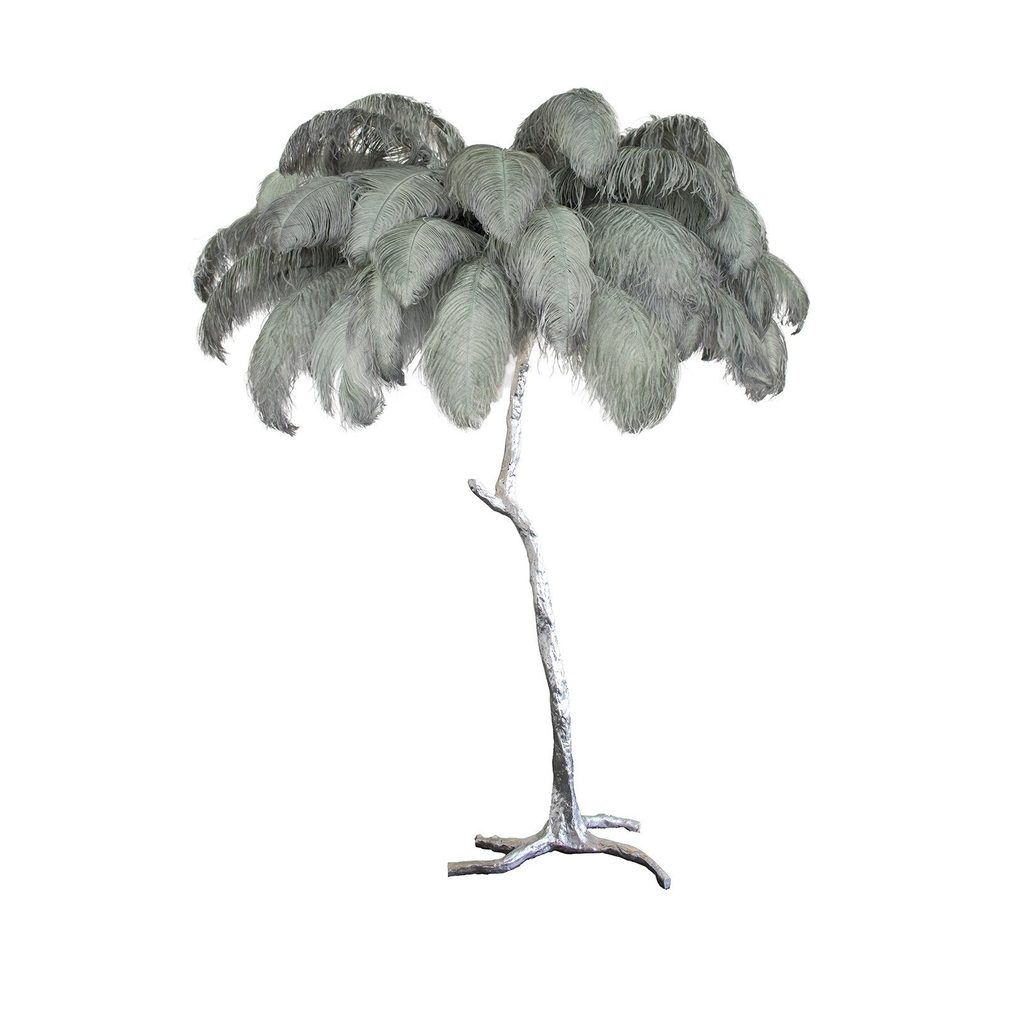 Fero Ostrich Feather Floor Lamp