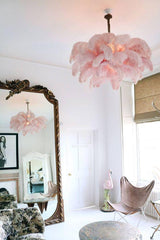 Fero Ostrich Feather Chandelier