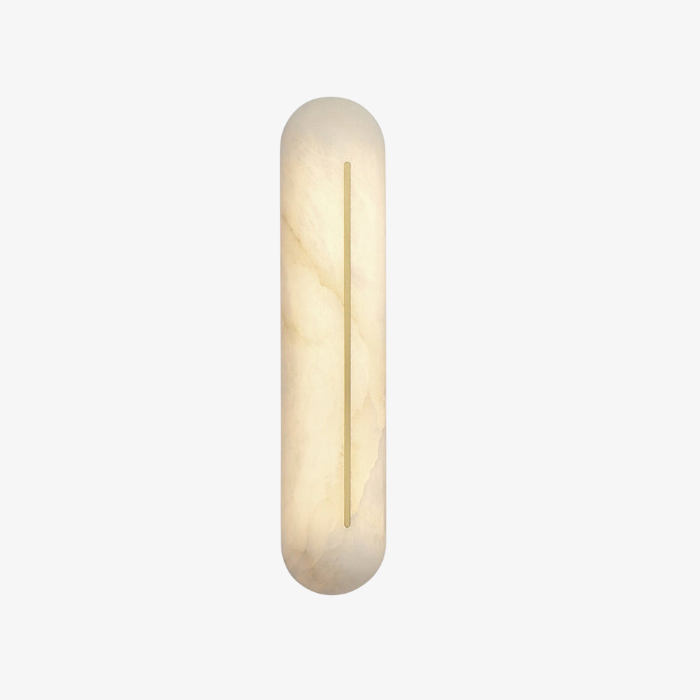 Oval Alabaster Wall Sconce