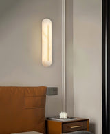 Oval Alabaster Wall Sconce