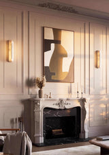 Oval Alabaster Wall Sconce