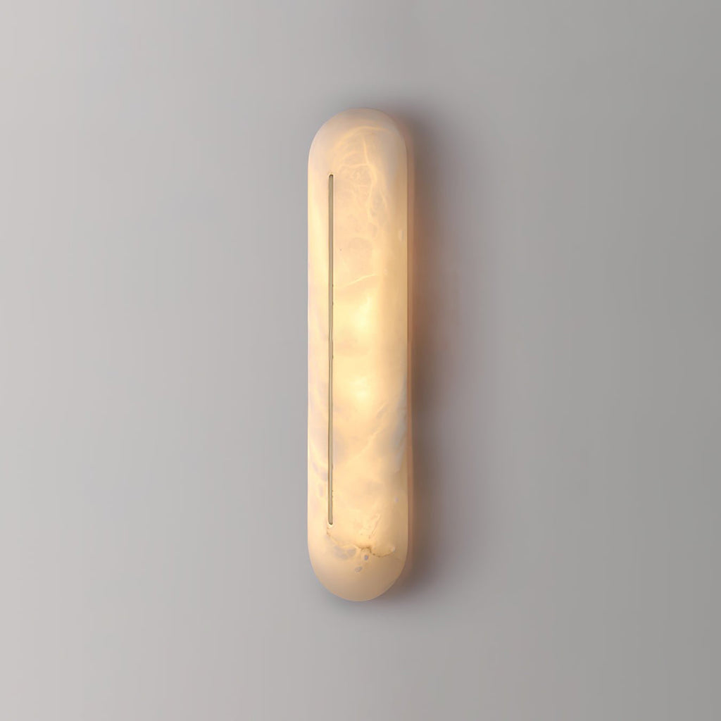 Oval Alabaster Wall Sconce