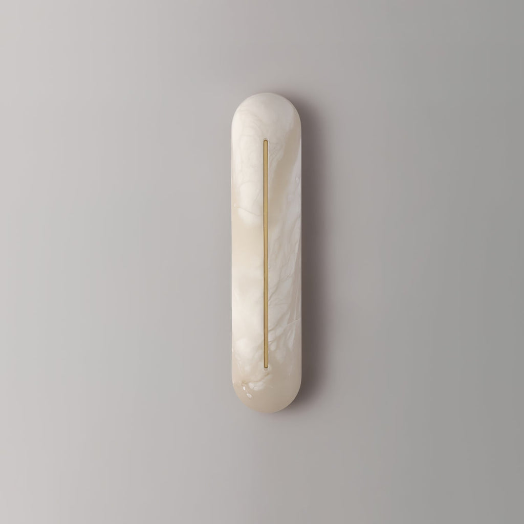 Oval Alabaster Wall Sconce