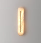 Oval Alabaster Wall Sconce