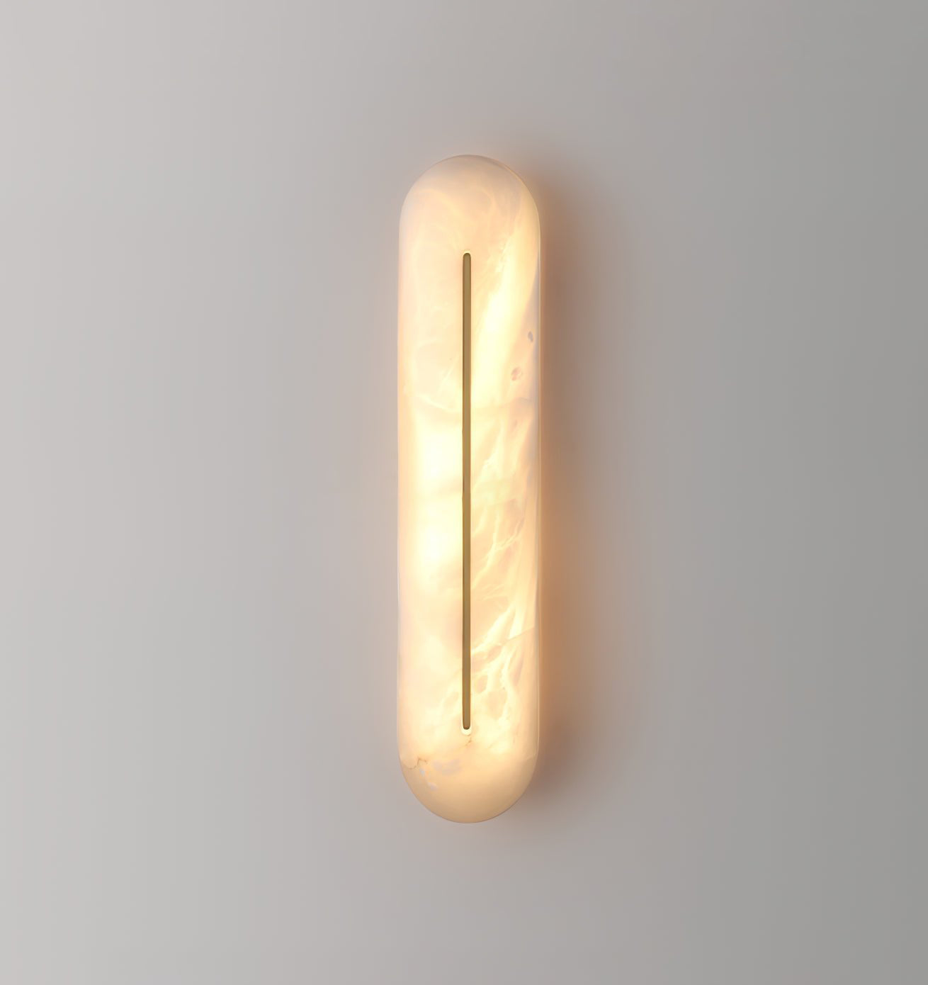 Oval Alabaster Wall Sconce